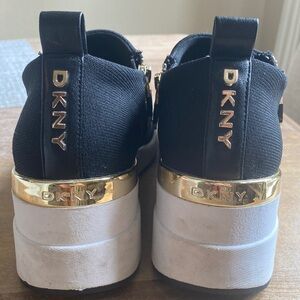 DKNY Black Side Zip Sneakers